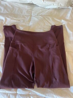 Danskin Burgundy High-Rise Leggings